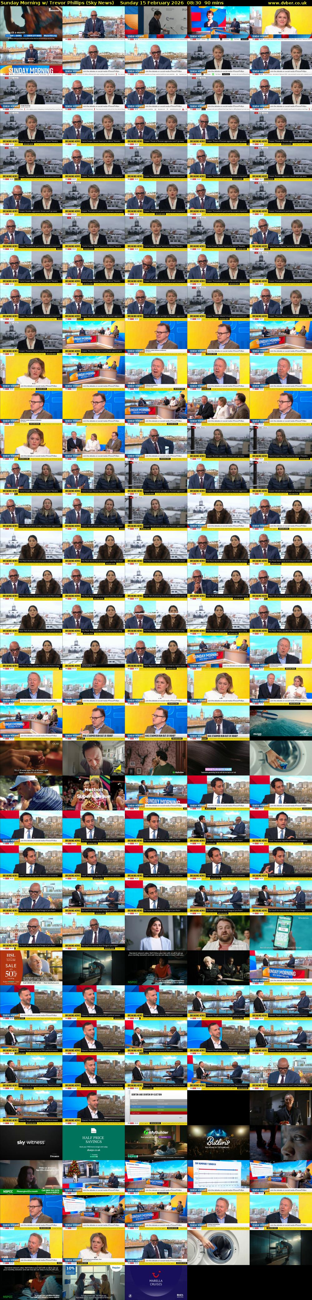 Sunday Morning w/ Trevor Phillips (Sky News) Sunday 15 February 2026 08:30 - 10:00