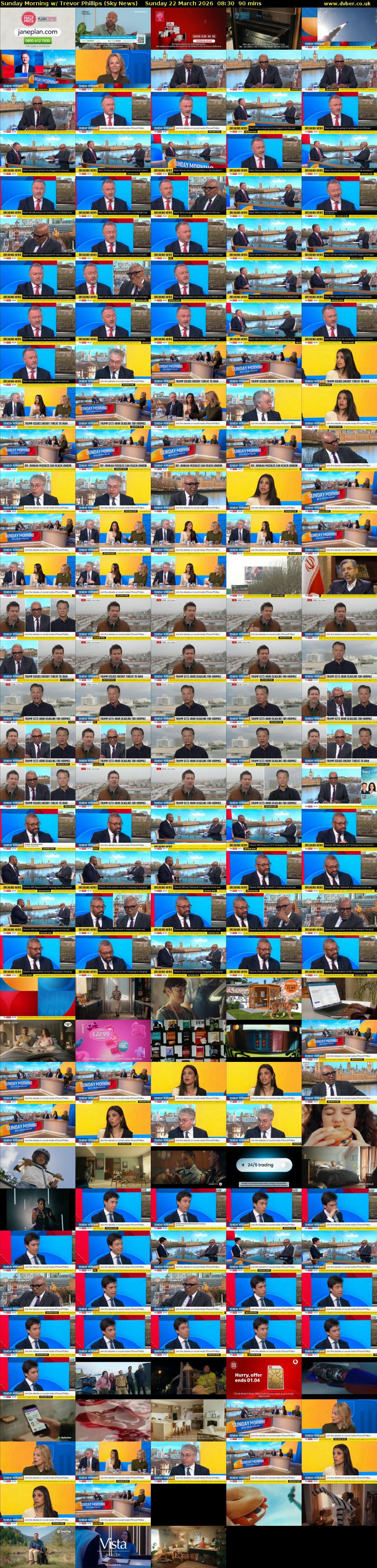 Sunday Morning w/ Trevor Phillips (Sky News) Sunday 22 March 2026 08:30 - 10:00