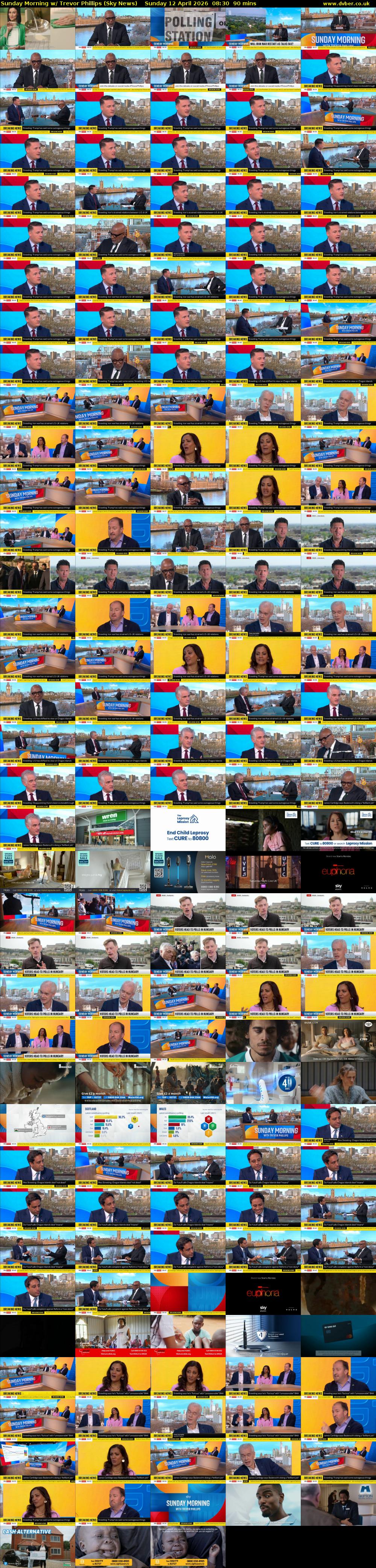 Sunday Morning w/ Trevor Phillips (Sky News) Sunday 12 April 2026 08:30 - 10:00