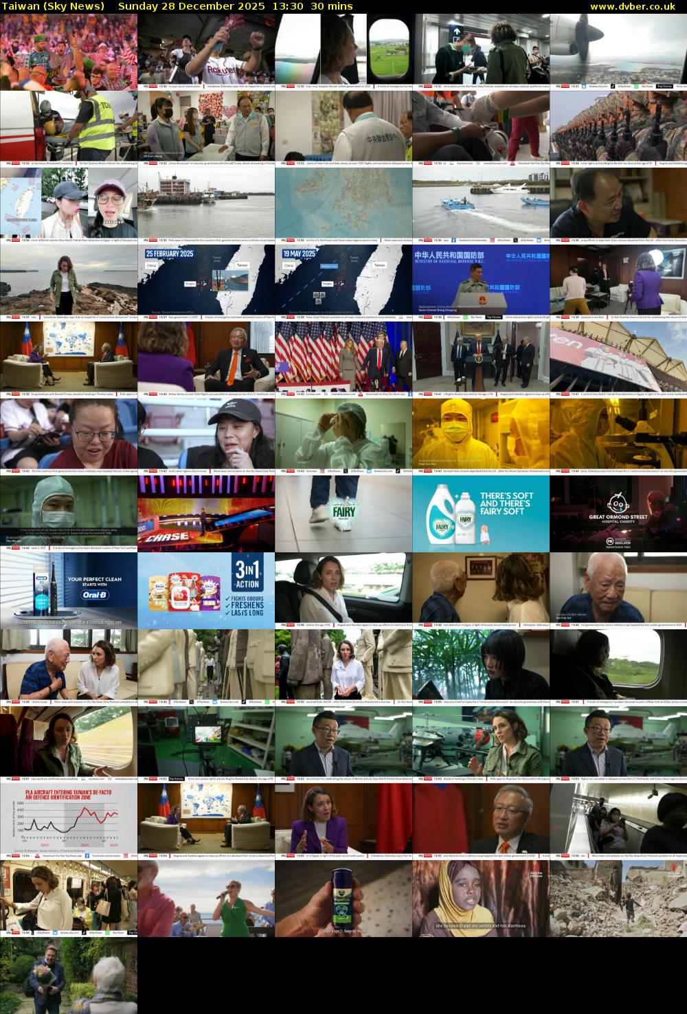 Taiwan (Sky News) Sunday 28 December 2025 13:30 - 14:00