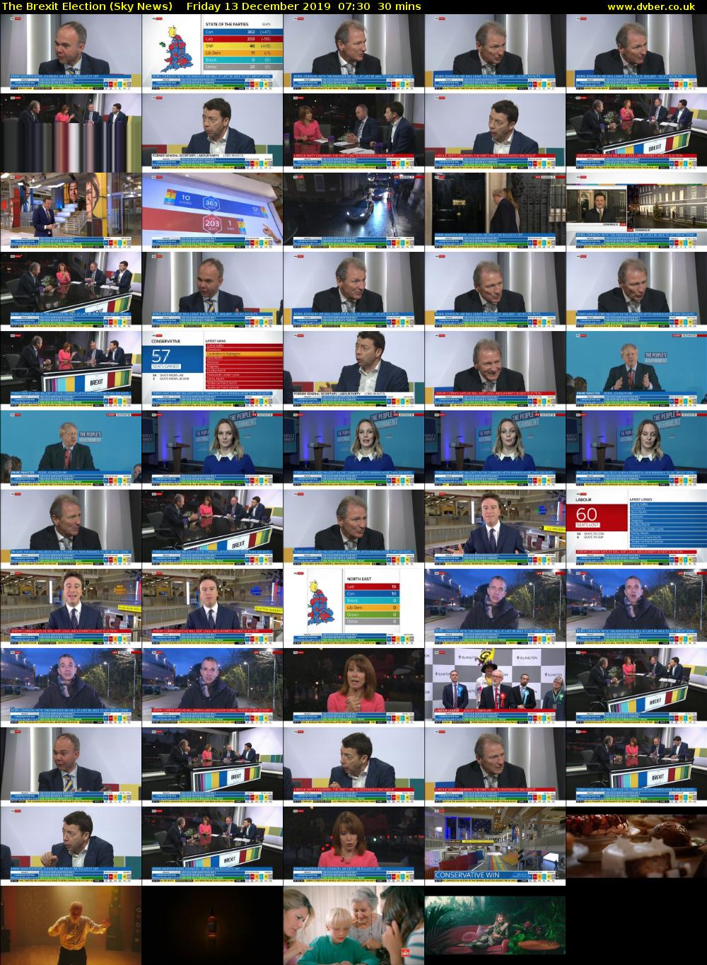 The Brexit Election (Sky News) Friday 13 December 2019 07:30 - 08:00