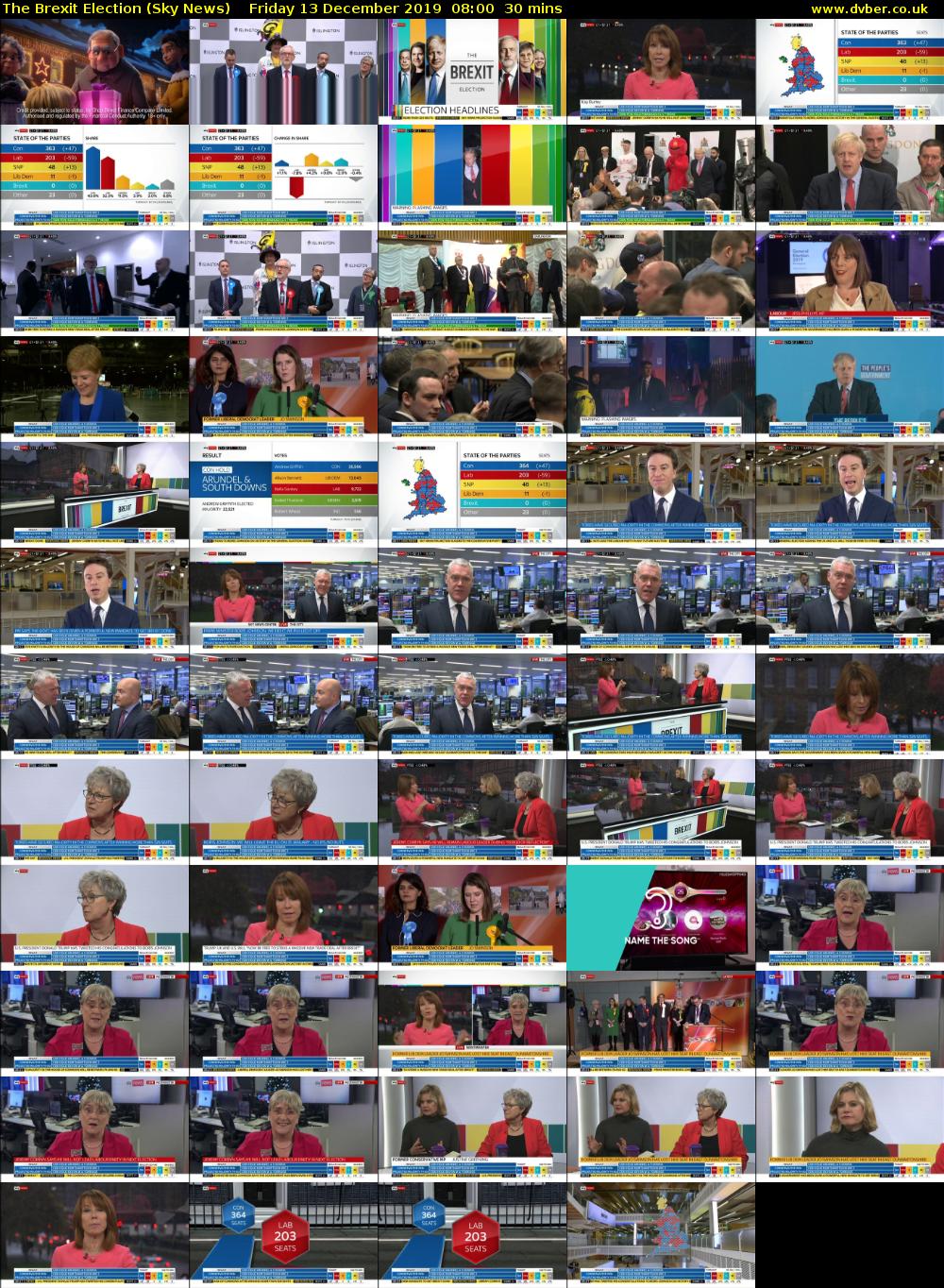 The Brexit Election (Sky News) Friday 13 December 2019 08:00 - 08:30
