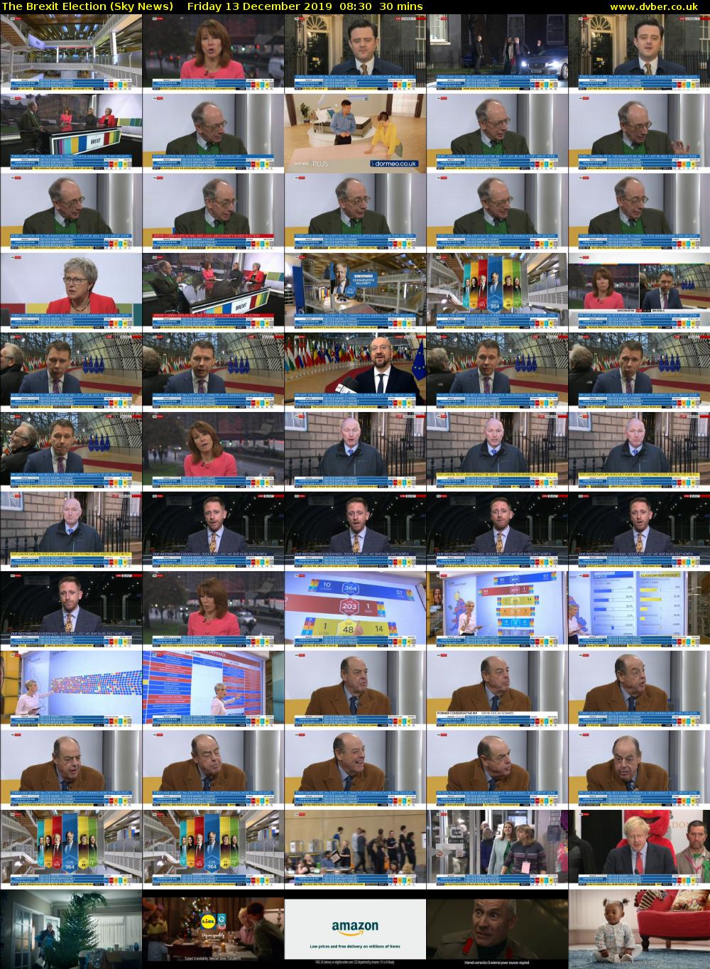 The Brexit Election (Sky News) Friday 13 December 2019 08:30 - 09:00