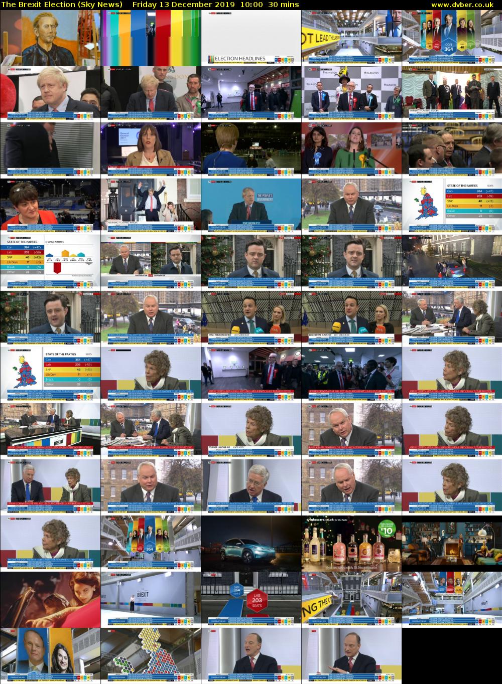 The Brexit Election (Sky News) Friday 13 December 2019 10:00 - 10:30