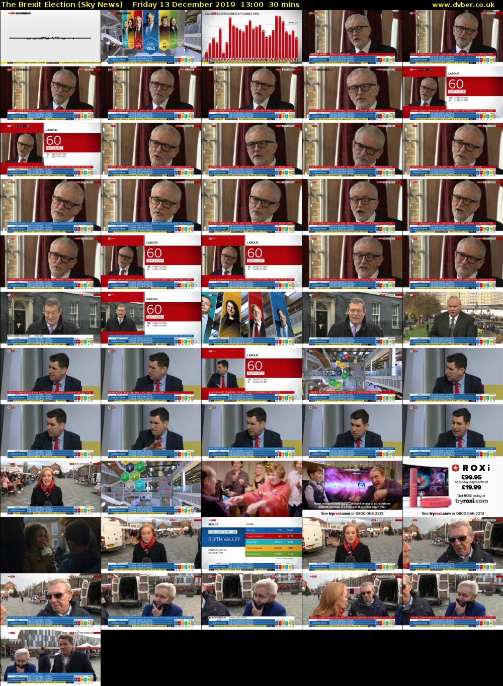 The Brexit Election (Sky News) Friday 13 December 2019 13:00 - 13:30