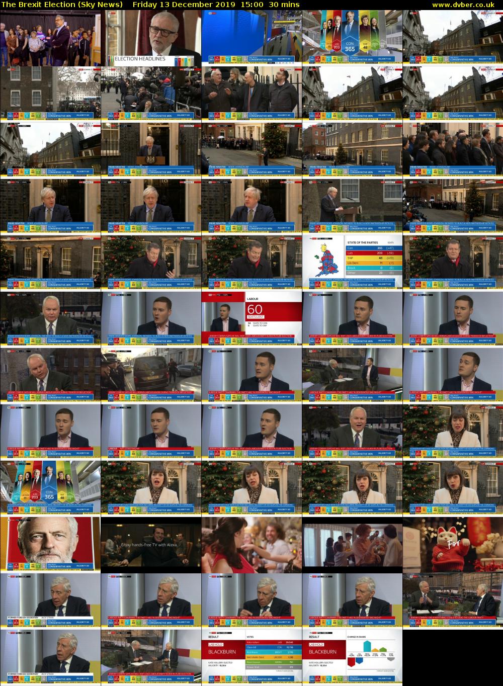 The Brexit Election (Sky News) Friday 13 December 2019 15:00 - 15:30