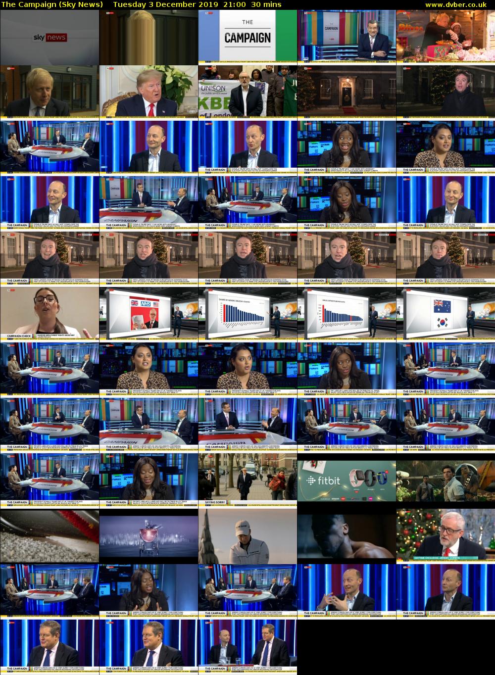 The Campaign (Sky News) Tuesday 3 December 2019 21:00 - 21:30