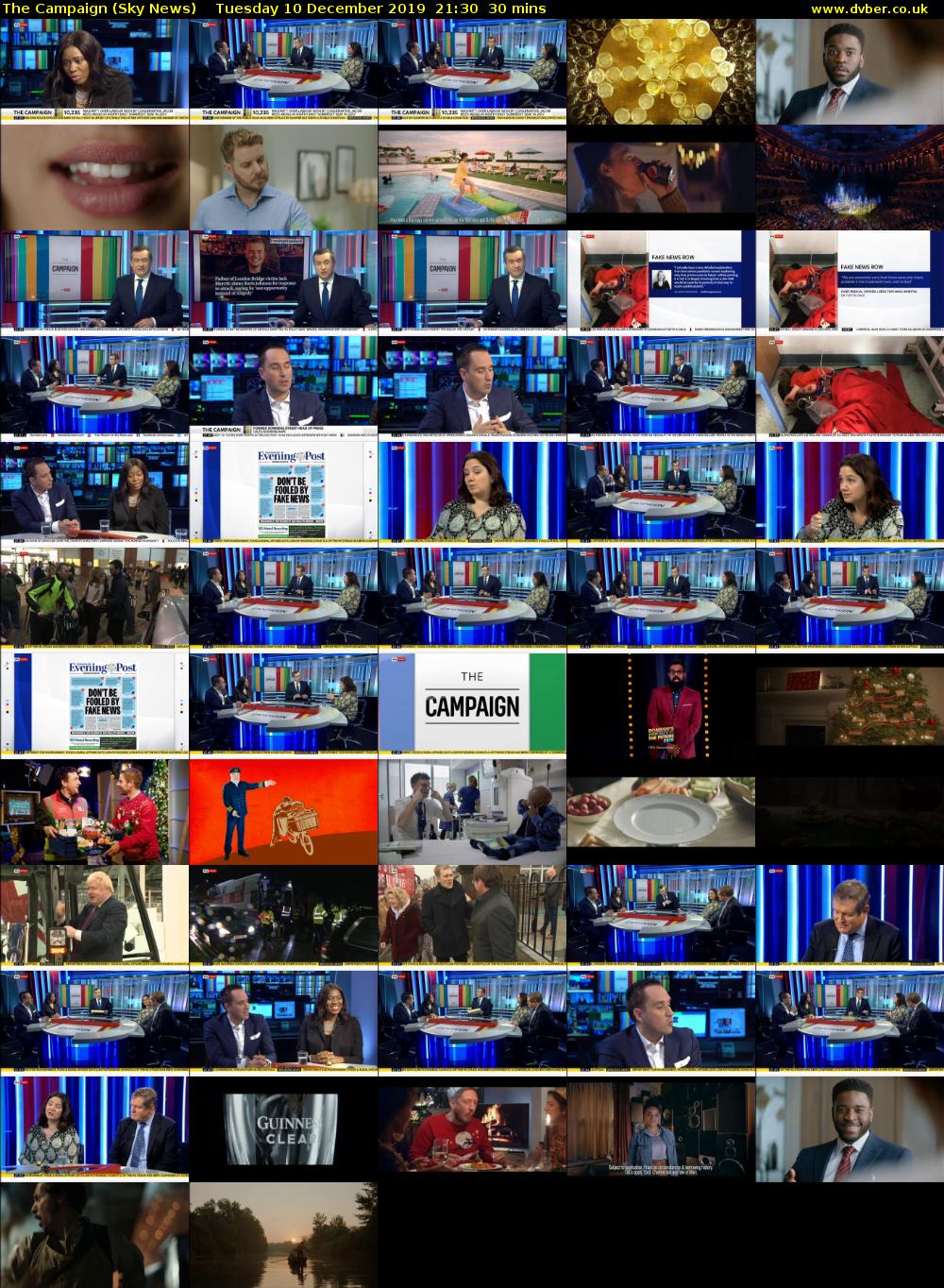 The Campaign (Sky News) Tuesday 10 December 2019 21:30 - 22:00