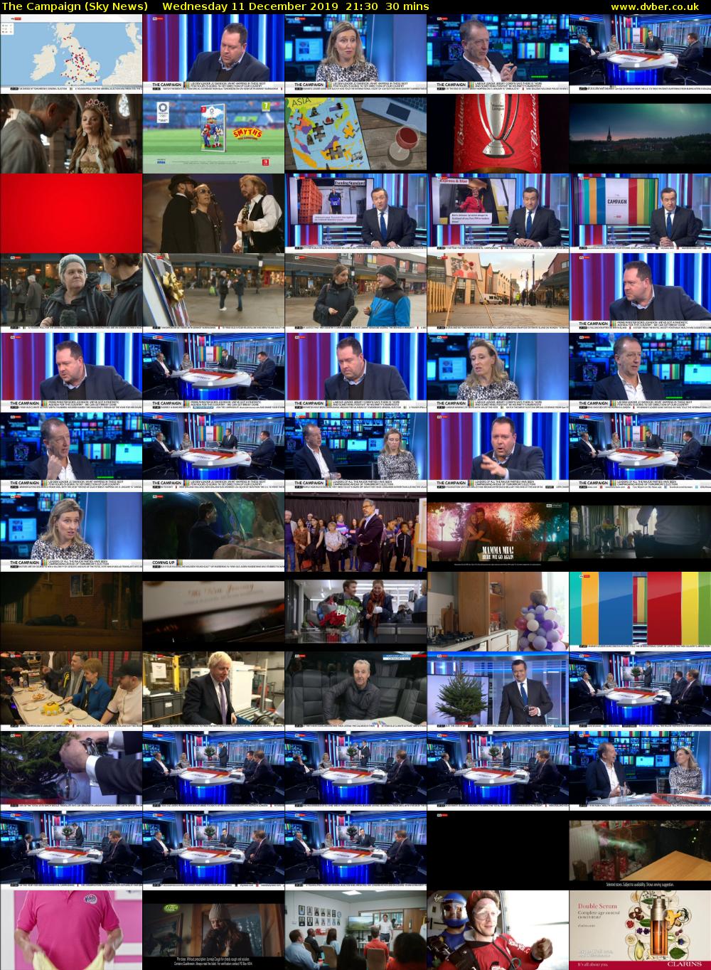 The Campaign (Sky News) Wednesday 11 December 2019 21:30 - 22:00