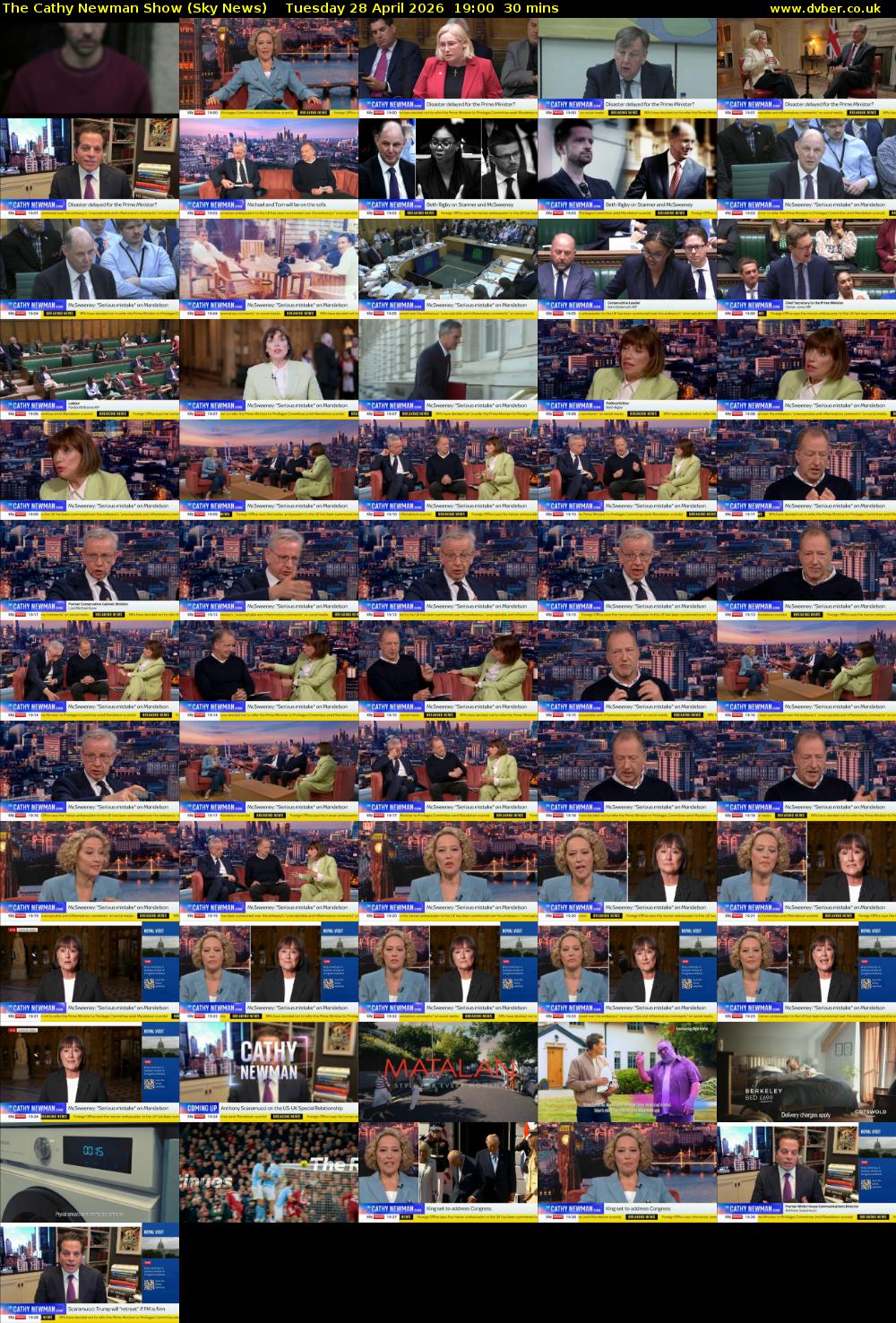 The Cathy Newman Show (Sky News) Tuesday 28 April 2026 19:00 - 19:30