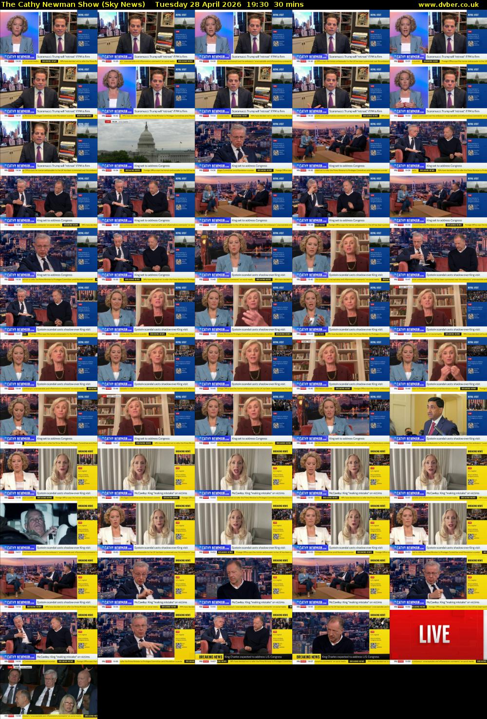 The Cathy Newman Show (Sky News) Tuesday 28 April 2026 19:30 - 20:00