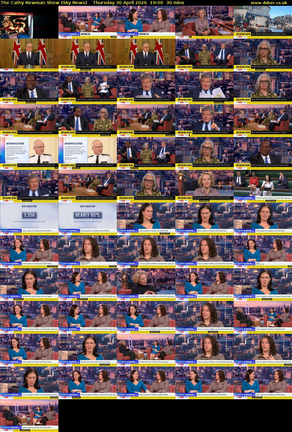 The Cathy Newman Show (Sky News) Thursday 30 April 2026 19:00 - 19:30