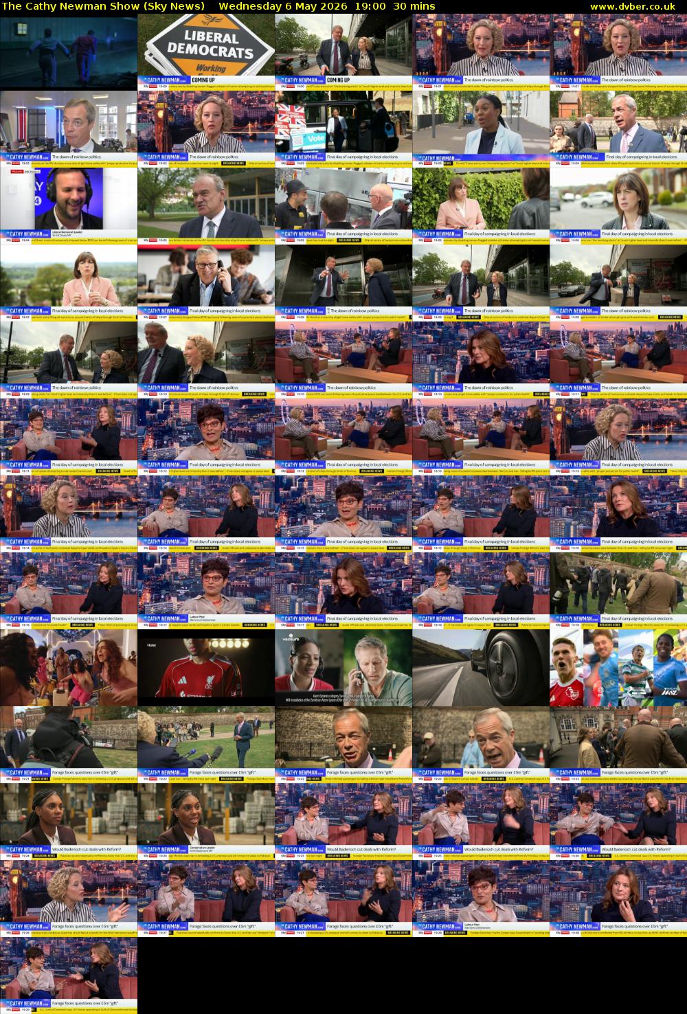 The Cathy Newman Show (Sky News) Wednesday 6 May 2026 19:00 - 19:30