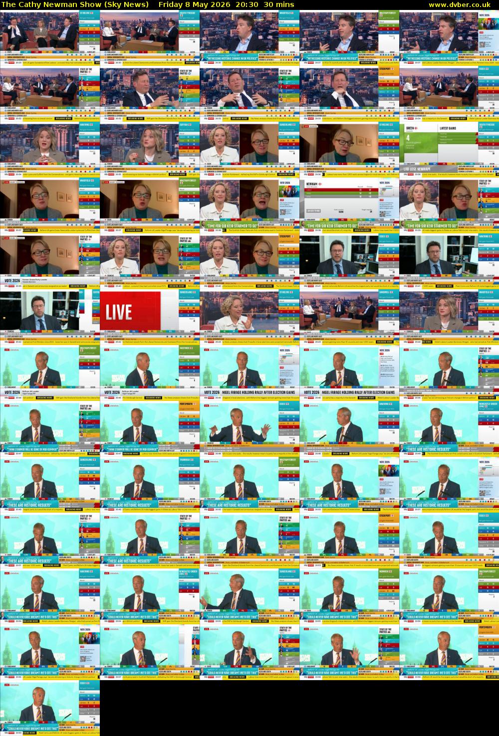 The Cathy Newman Show (Sky News) Friday 8 May 2026 20:30 - 21:00
