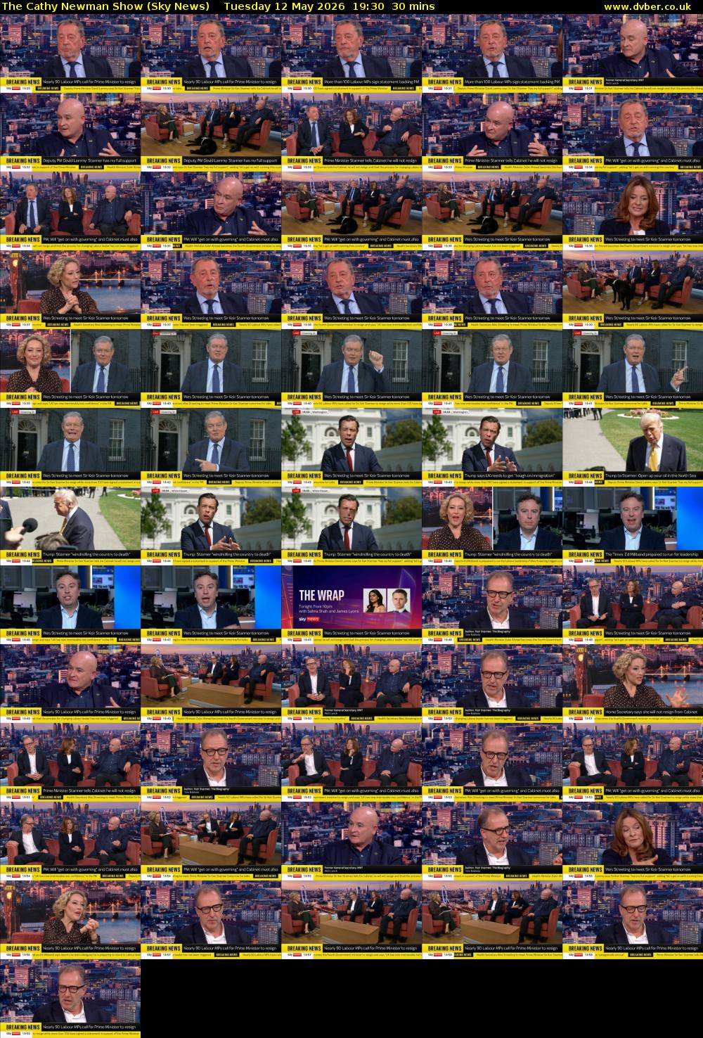 The Cathy Newman Show (Sky News) Tuesday 12 May 2026 19:30 - 20:00