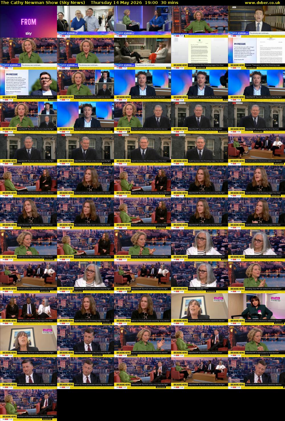 The Cathy Newman Show (Sky News) Thursday 14 May 2026 19:00 - 19:30