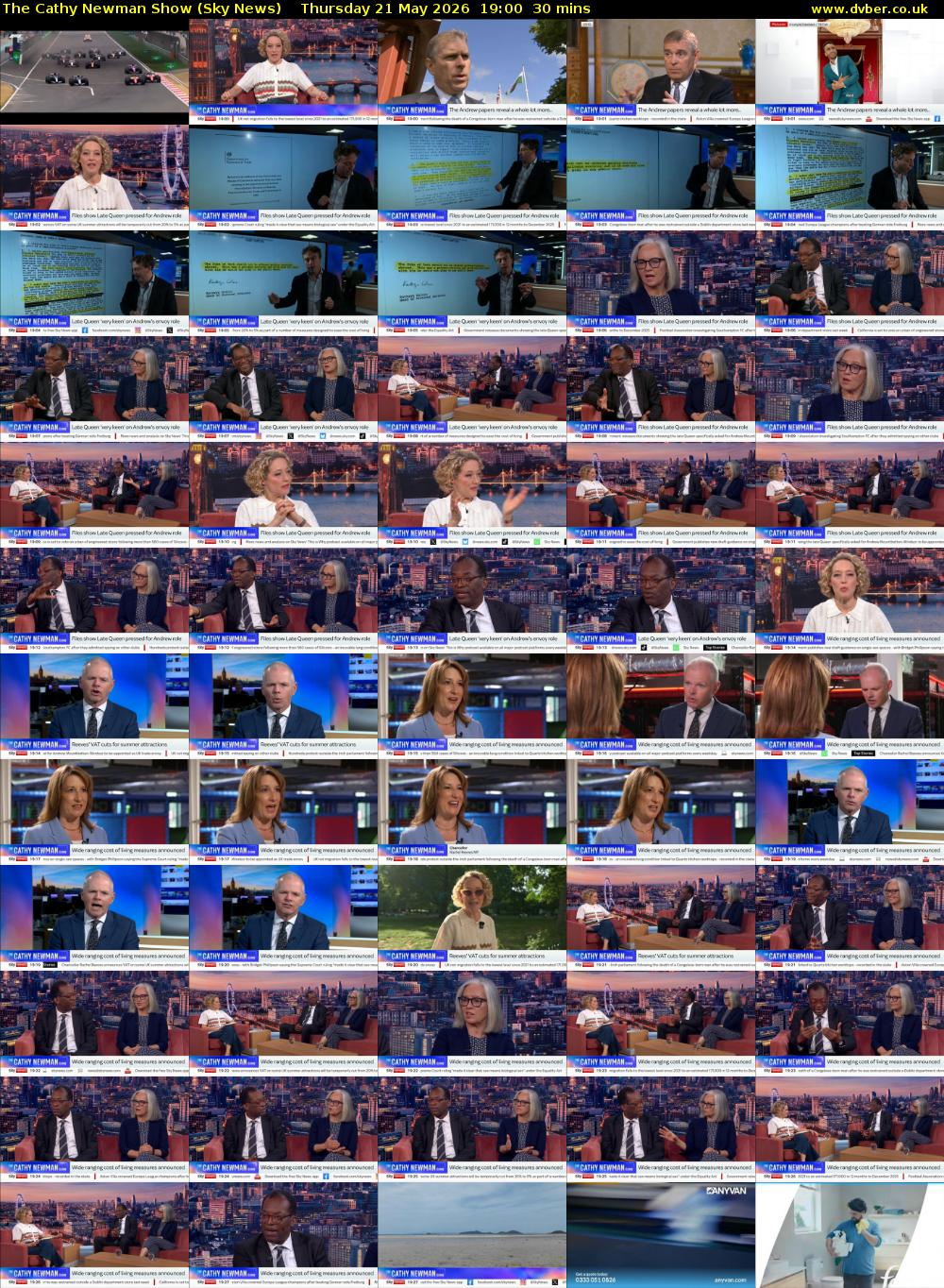 The Cathy Newman Show (Sky News) Thursday 21 May 2026 19:00 - 19:30
