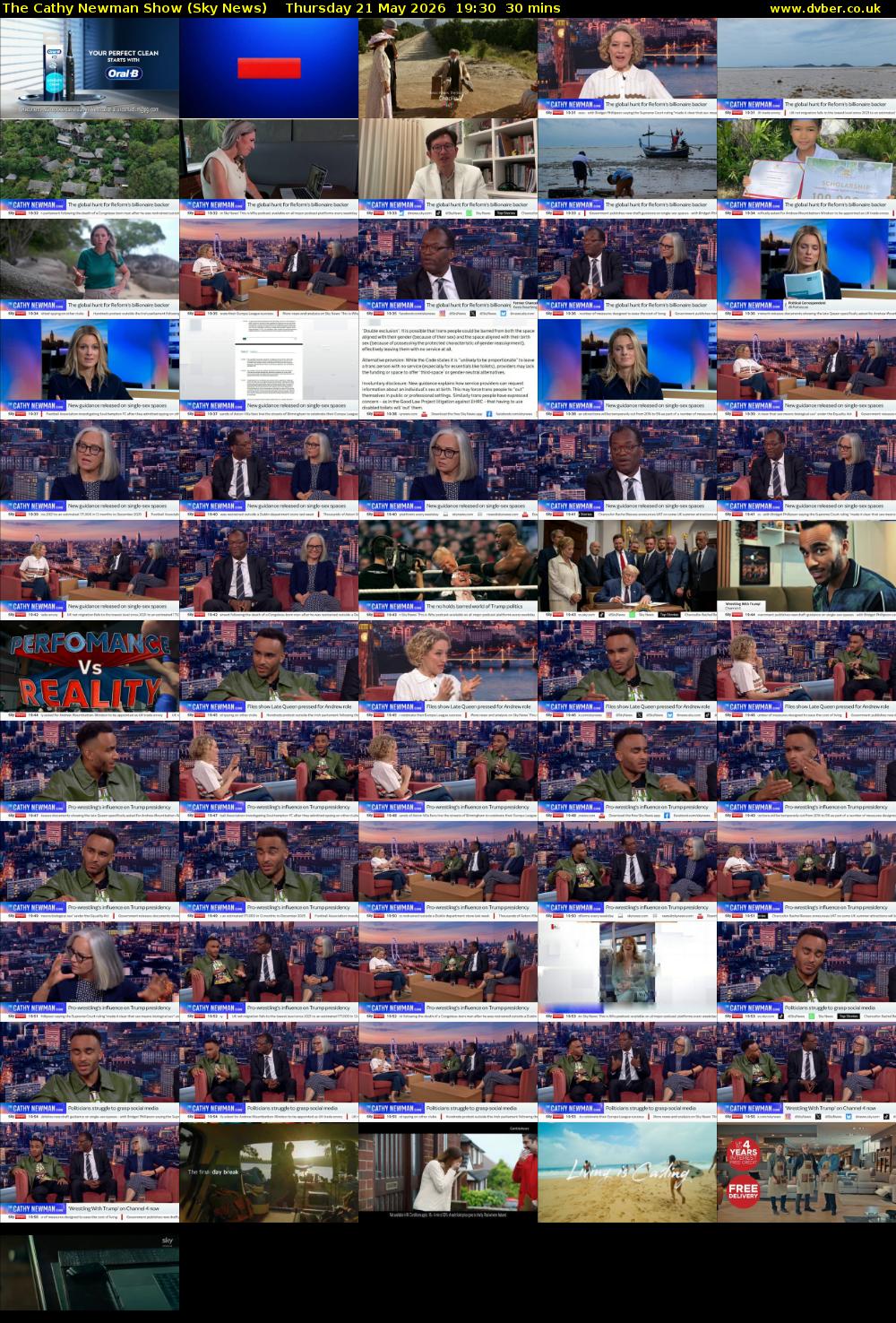 The Cathy Newman Show (Sky News) Thursday 21 May 2026 19:30 - 20:00