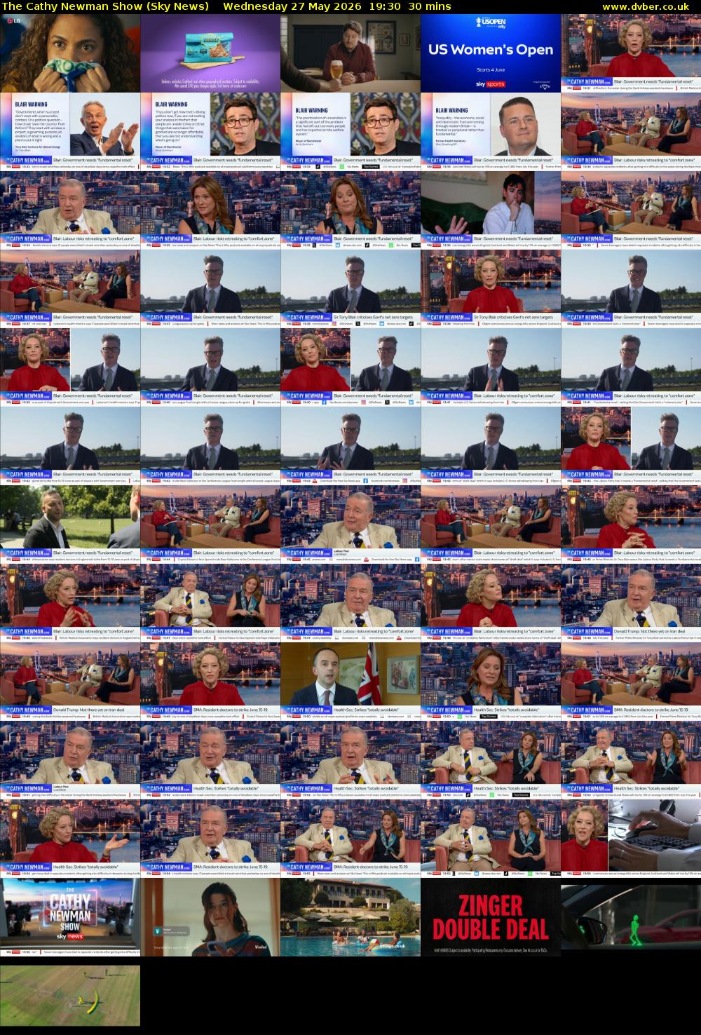 The Cathy Newman Show (Sky News) Wednesday 27 May 2026 19:30 - 20:00