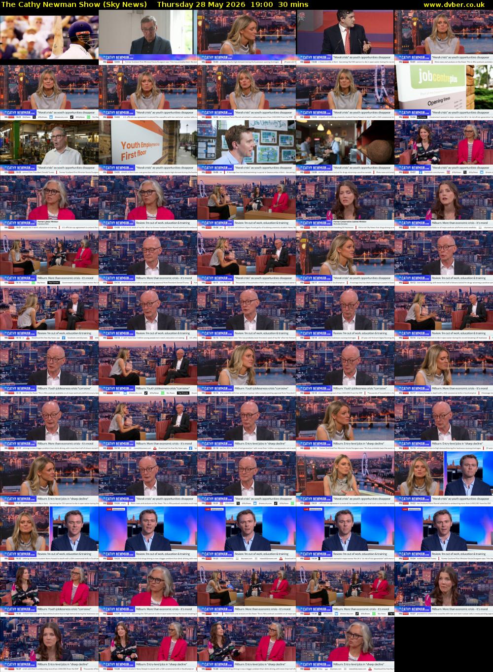 The Cathy Newman Show (Sky News) Thursday 28 May 2026 19:00 - 19:30