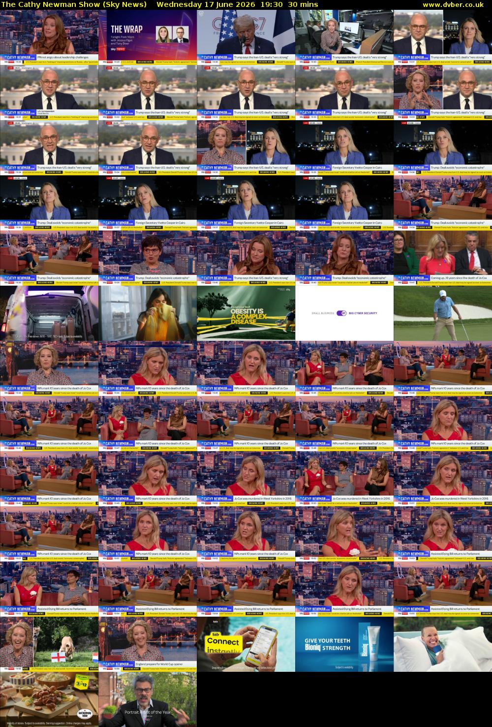 The Cathy Newman Show (Sky News) Wednesday 17 June 2026 19:30 - 20:00