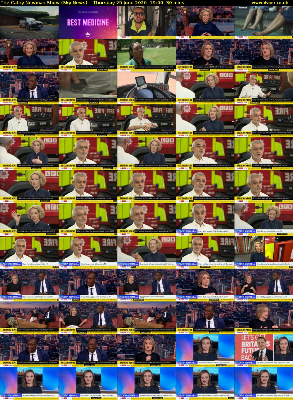 The Cathy Newman Show (Sky News) Thursday 25 June 2026 19:00 - 19:30