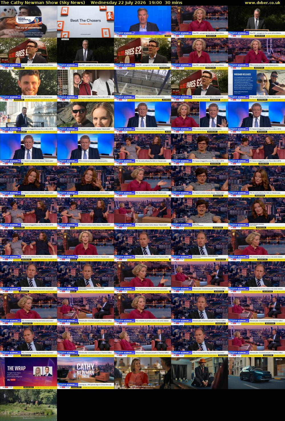 The Cathy Newman Show (Sky News) Wednesday 22 July 2026 19:00 - 19:30