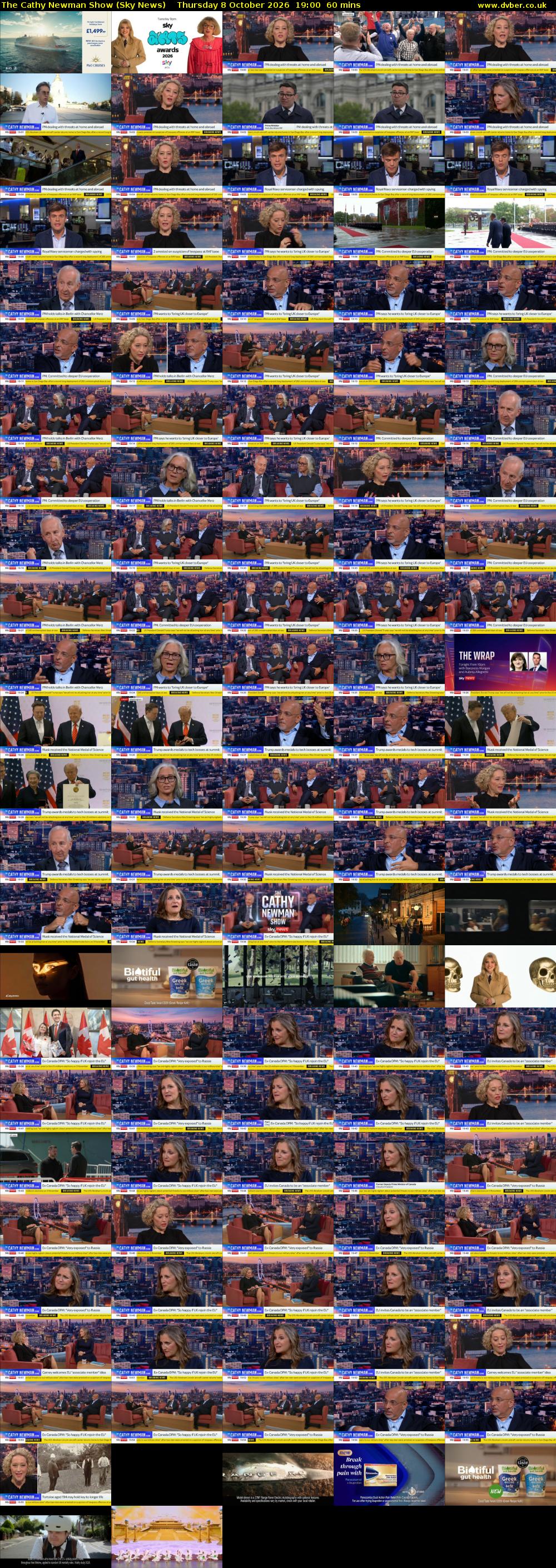 The Cathy Newman Show (Sky News) Thursday 8 October 2026 19:00 - 20:00