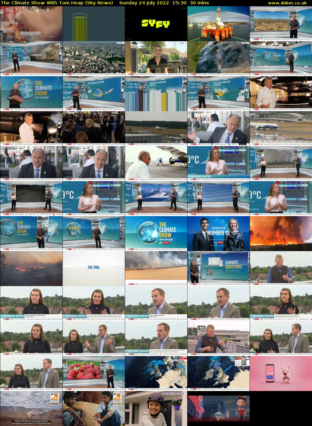 The Climate Show With Tom Heap (Sky News) Sunday 24 July 2022 15:30 - 16:00