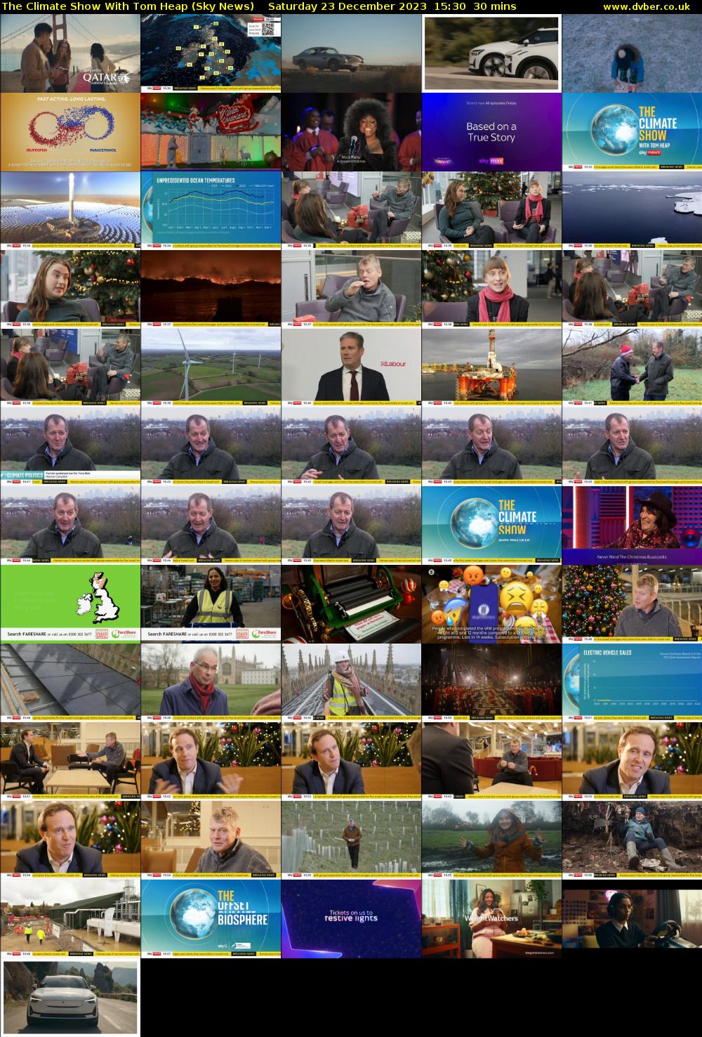 The Climate Show With Tom Heap (Sky News) Saturday 23 December 2023 15:30 - 16:00