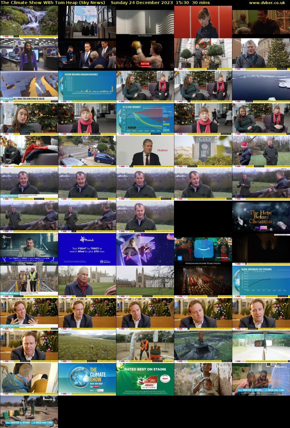 The Climate Show With Tom Heap (Sky News) Sunday 24 December 2023 15:30 - 16:00
