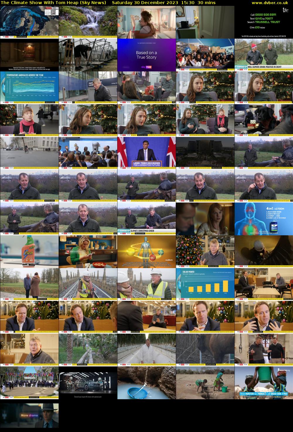 The Climate Show With Tom Heap (Sky News) Saturday 30 December 2023 15:30 - 16:00