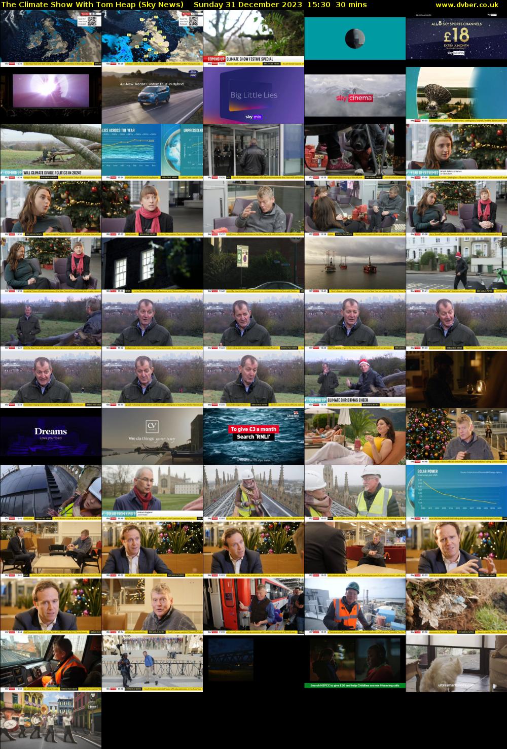 The Climate Show With Tom Heap (Sky News) Sunday 31 December 2023 15:30 - 16:00