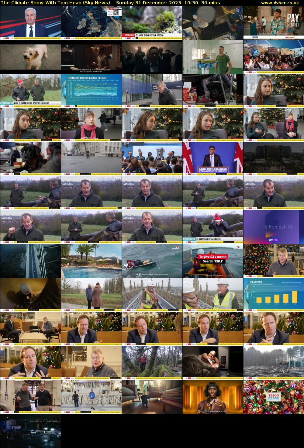 The Climate Show With Tom Heap (Sky News) Sunday 31 December 2023 19:30 - 20:00