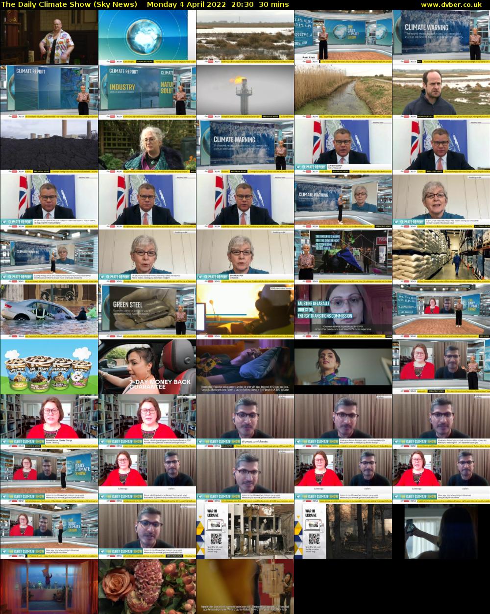 The Daily Climate Show (Sky News) Monday 4 April 2022 20:30 - 21:00