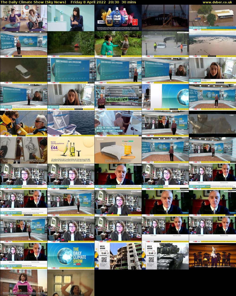 The Daily Climate Show (Sky News) Friday 8 April 2022 20:30 - 21:00