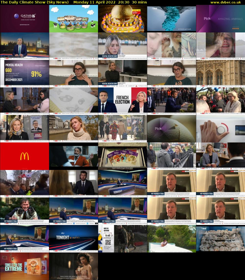 The Daily Climate Show (Sky News) Monday 11 April 2022 20:30 - 21:00