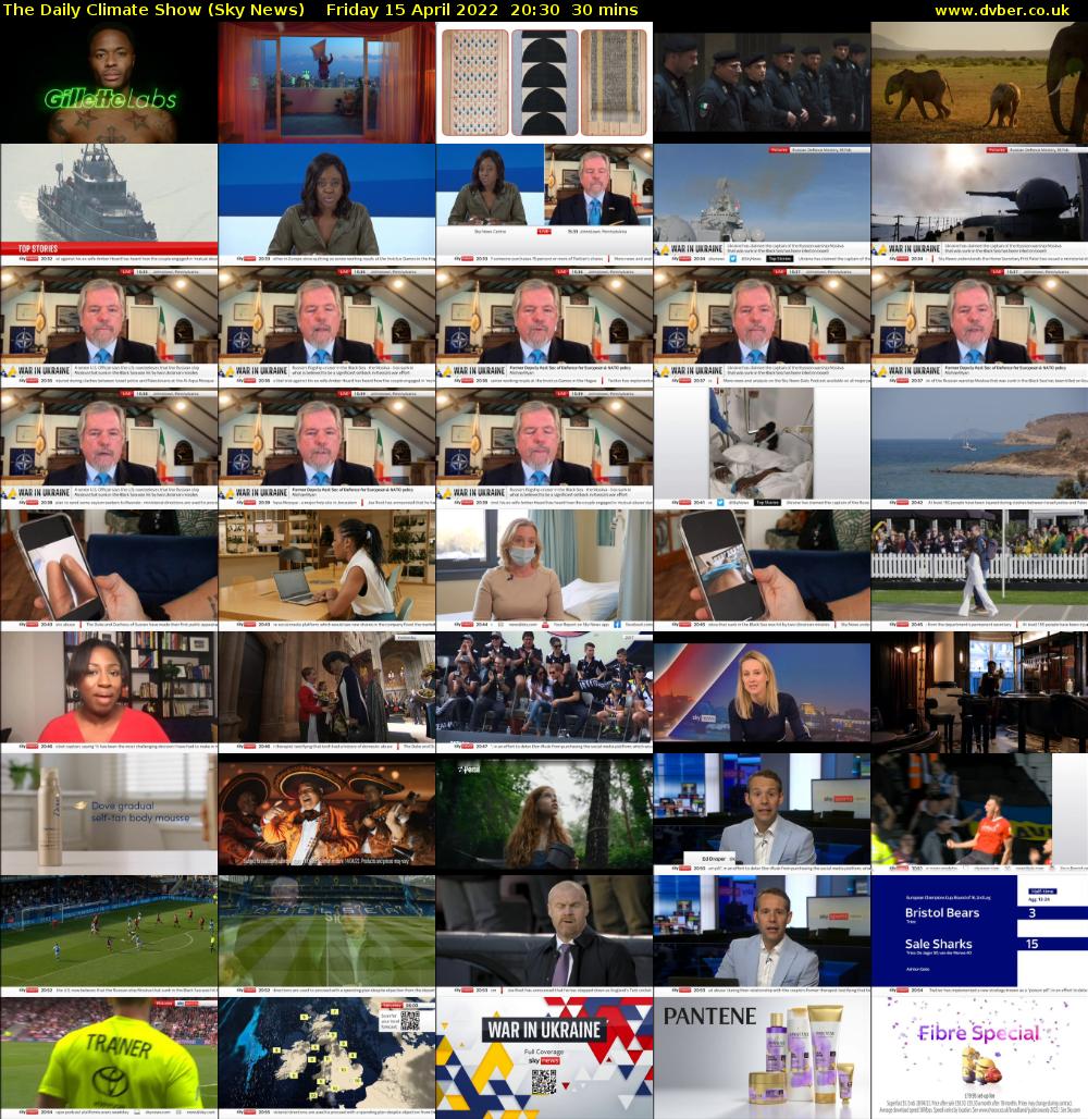 The Daily Climate Show (Sky News) Friday 15 April 2022 20:30 - 21:00