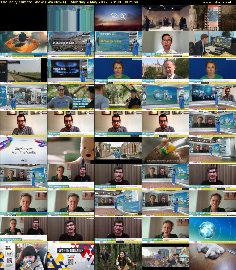 The Daily Climate Show (Sky News) Monday 9 May 2022 20:30 - 21:00