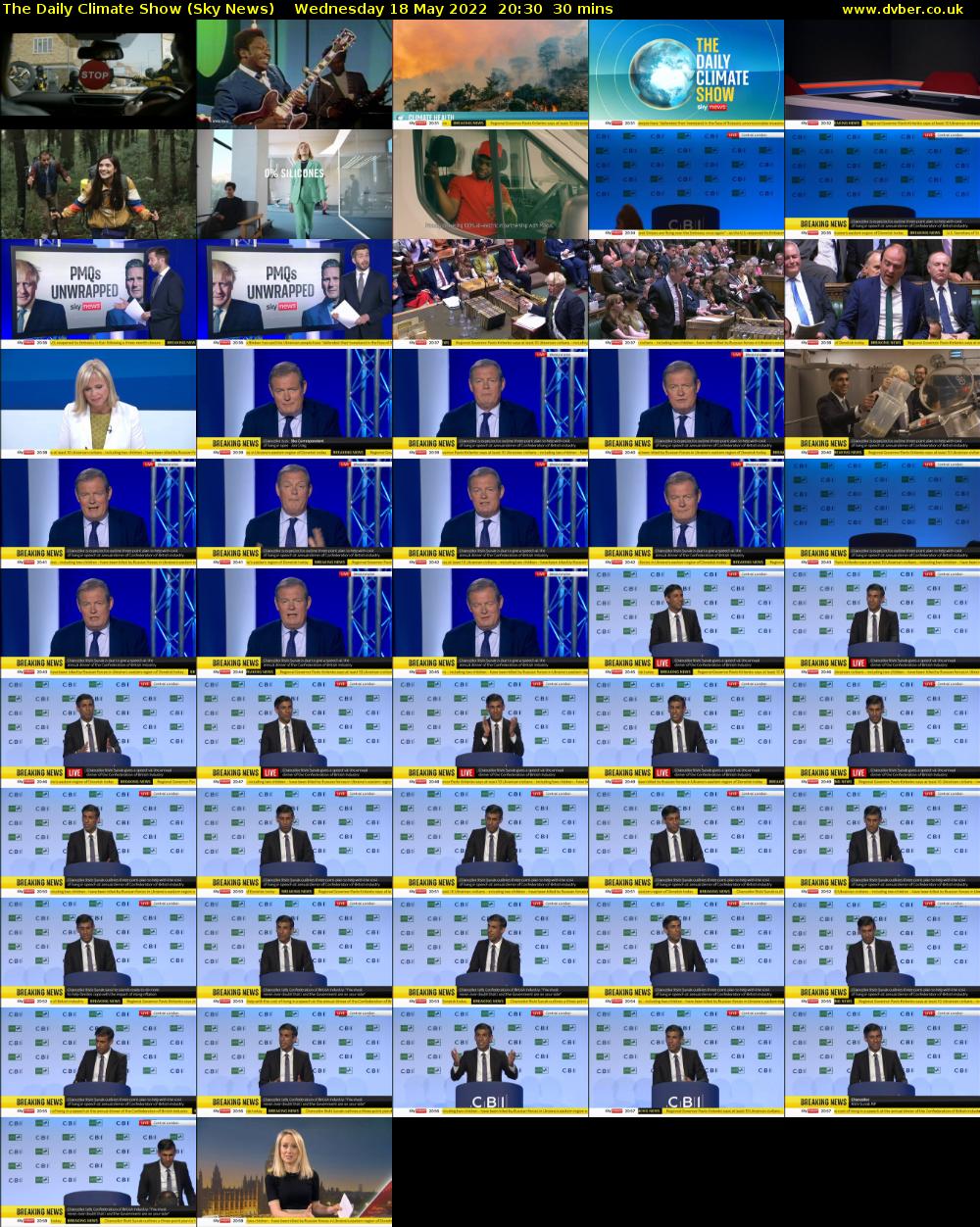 The Daily Climate Show (Sky News) Wednesday 18 May 2022 20:30 - 21:00