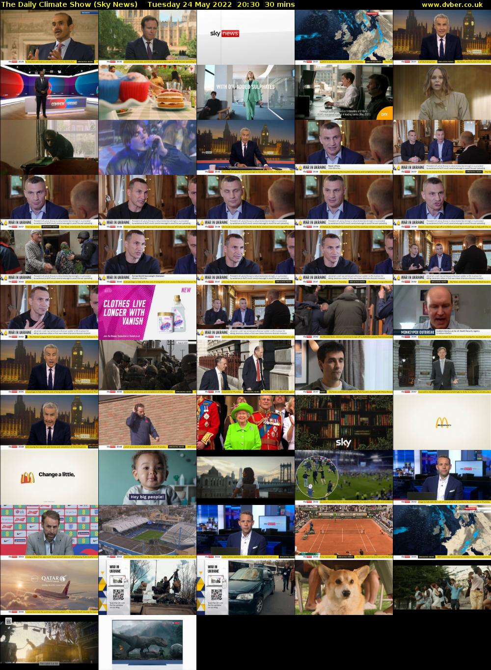 The Daily Climate Show (Sky News) Tuesday 24 May 2022 20:30 - 21:00
