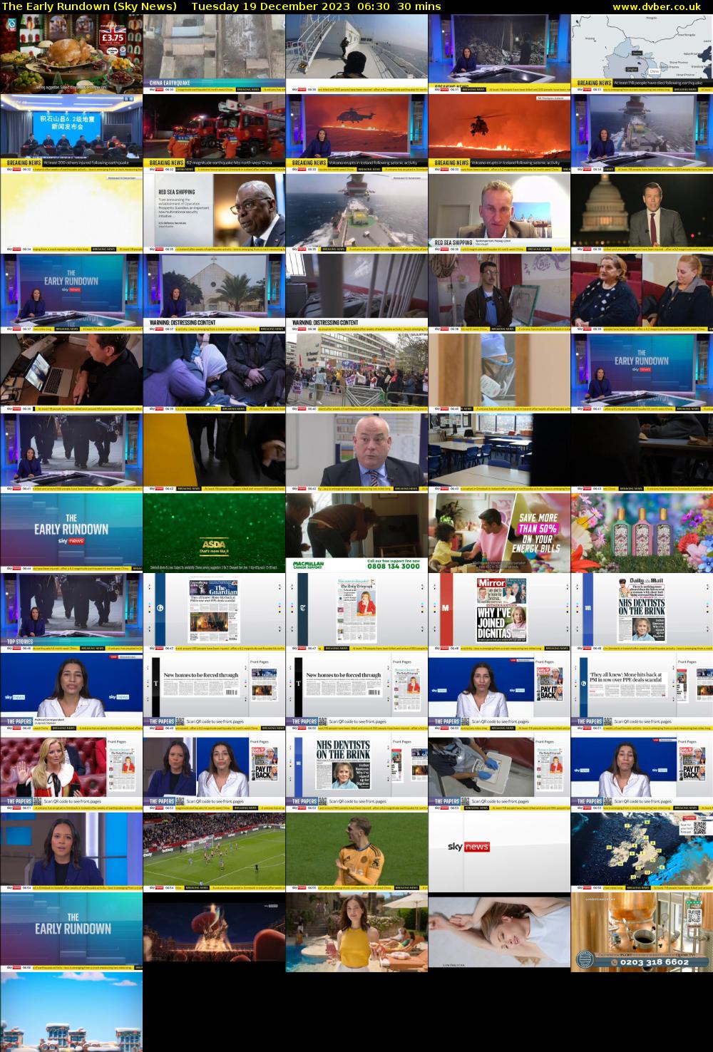 The Early Rundown (Sky News) Tuesday 19 December 2023 06:30 - 07:00