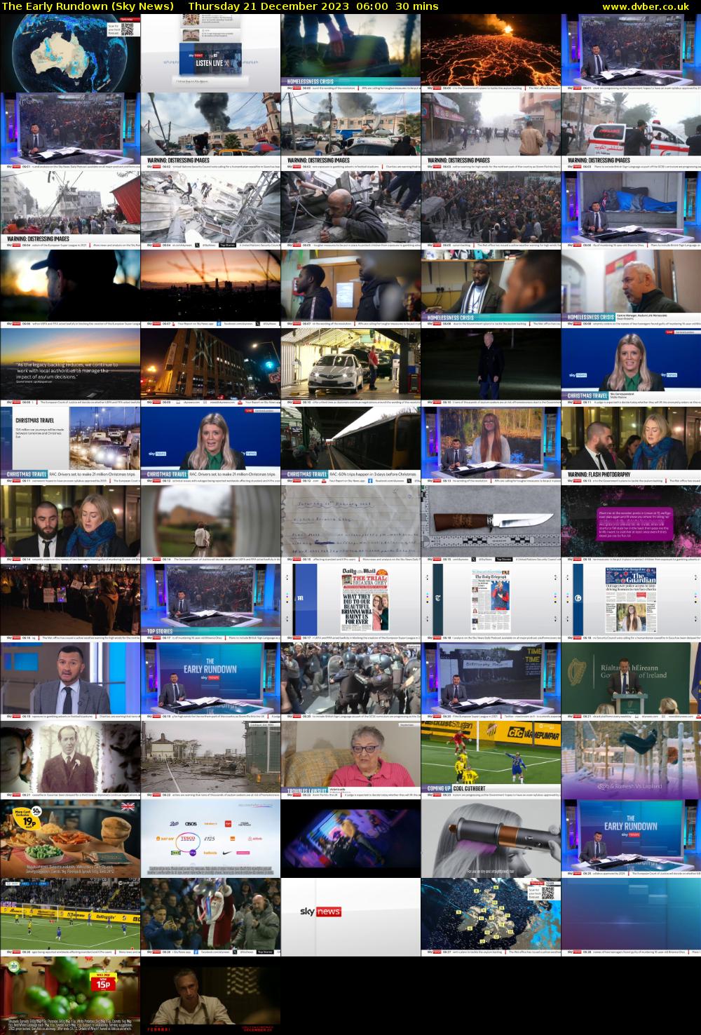 The Early Rundown (Sky News) Thursday 21 December 2023 06:00 - 06:30