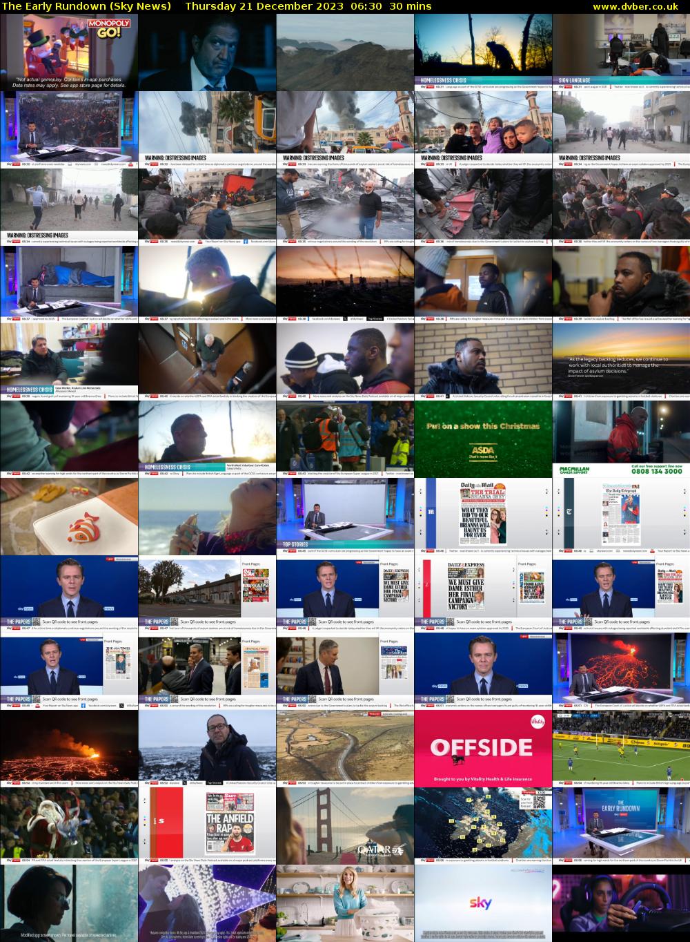 The Early Rundown (Sky News) Thursday 21 December 2023 06:30 - 07:00