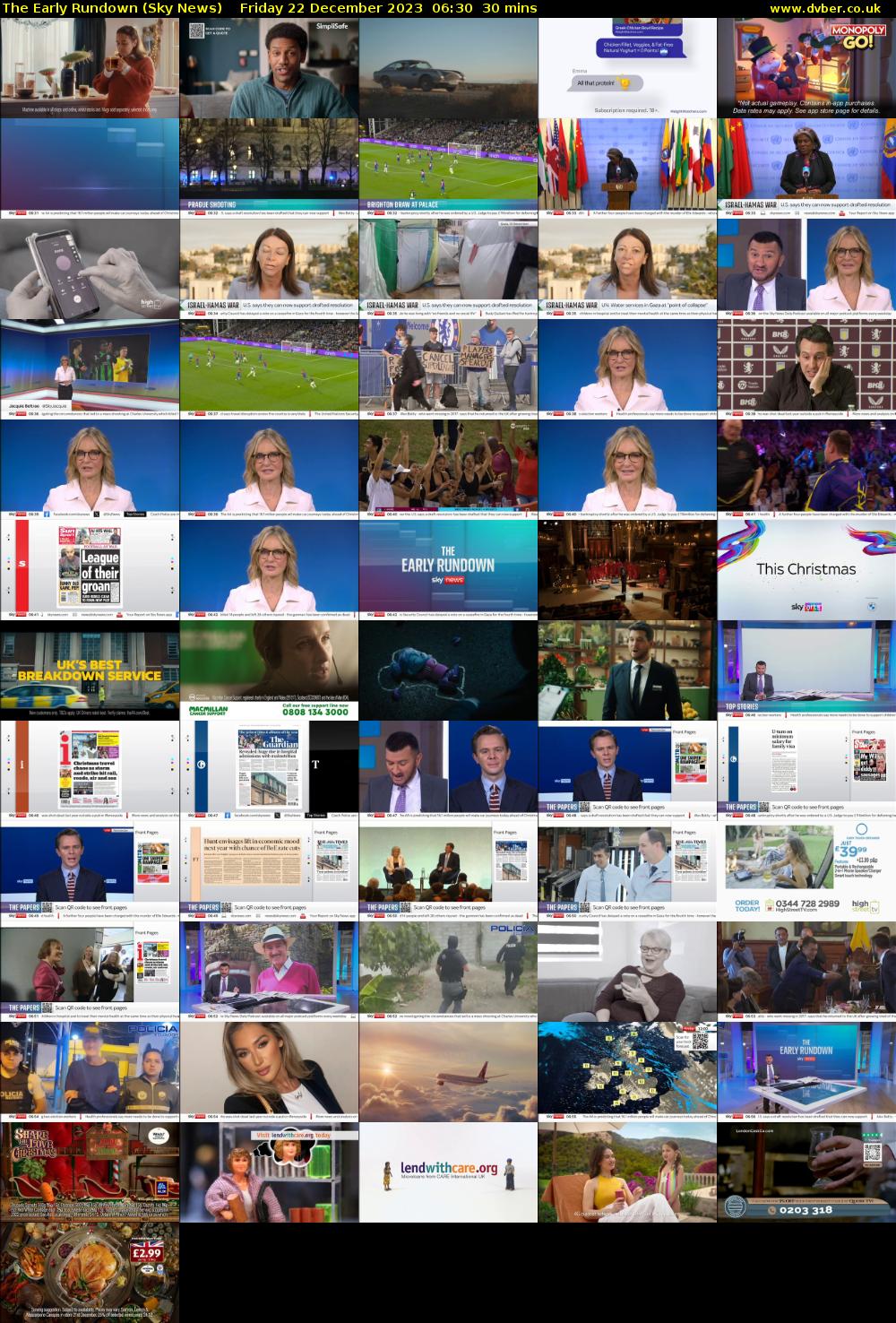 The Early Rundown (Sky News) Friday 22 December 2023 06:30 - 07:00