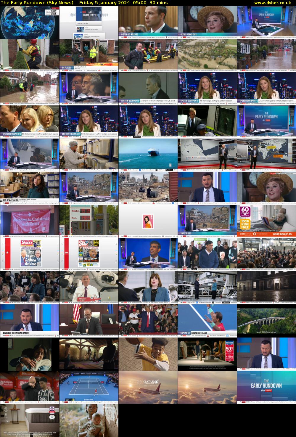 The Early Rundown (Sky News) Friday 5 January 2024 05:00 - 05:30