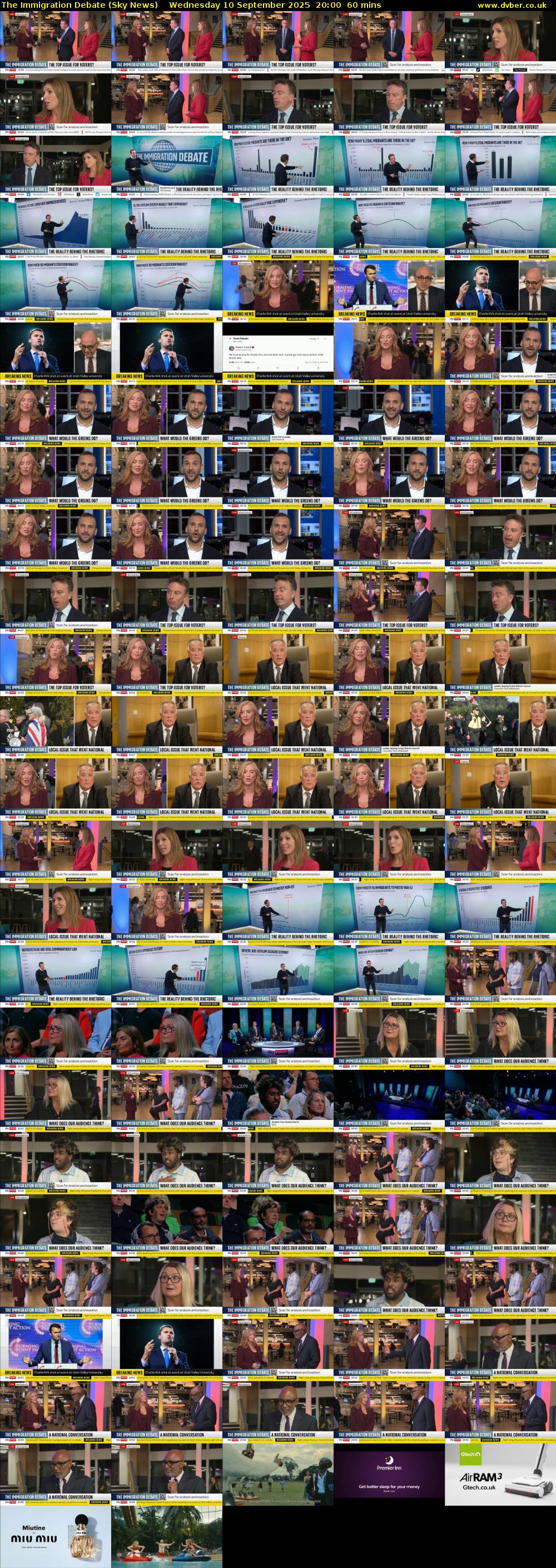 The Immigration Debate (Sky News) Wednesday 10 September 2025 20:00 - 21:00