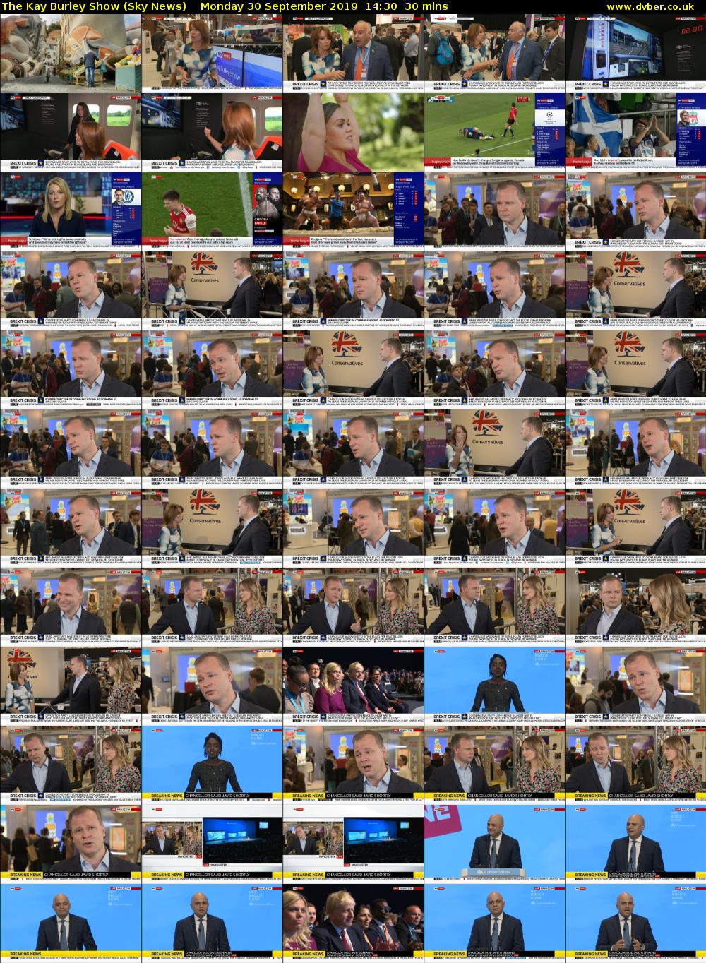 The Kay Burley Show (Sky News) Monday 30 September 2019 14:30 - 15:00