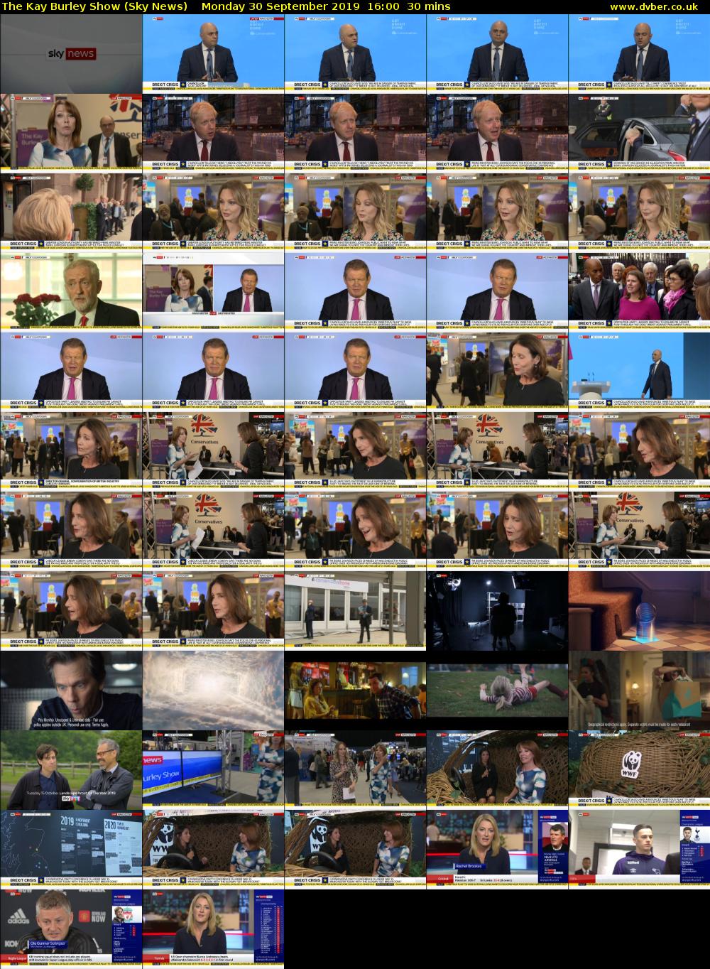 The Kay Burley Show (Sky News) Monday 30 September 2019 16:00 - 16:30