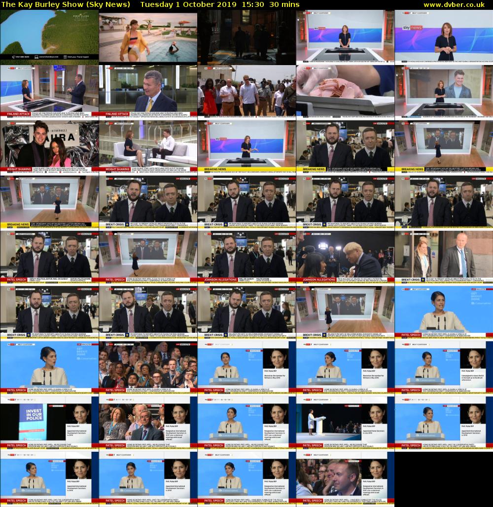 The Kay Burley Show (Sky News) Tuesday 1 October 2019 15:30 - 16:00